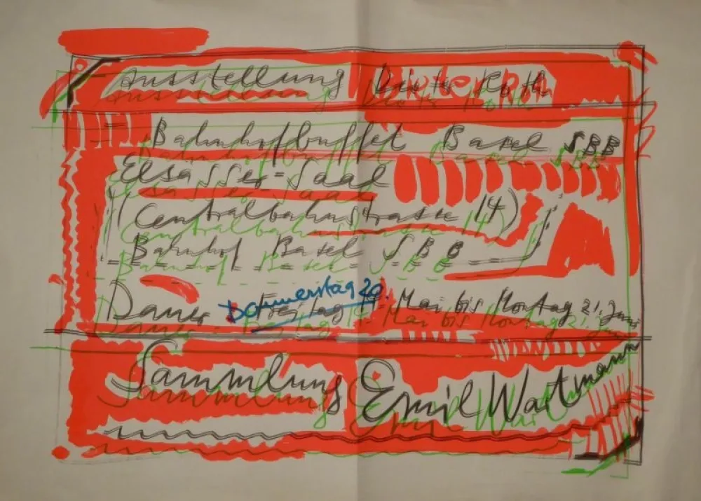 Serigrafia Roth - „Ausstellung Dieter Roth / Bahnhofbuffet Basel SBB...