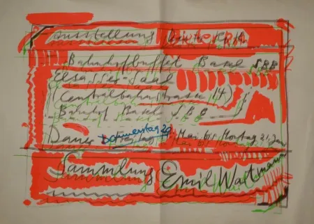 Serigrafia Roth - „Ausstellung Dieter Roth / Bahnhofbuffet Basel SBB...