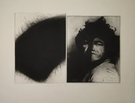 Incisione Roth - Doppelporträt oder Stirnspalt