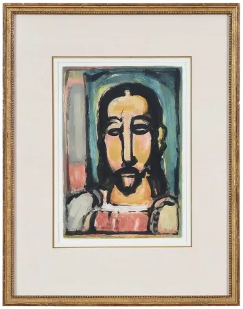 Acquaforte E Acquatinta Rouault - Christ de face