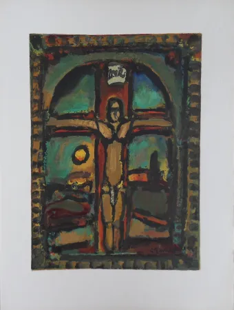 Incisione Su Legno Rouault - Crucifixion