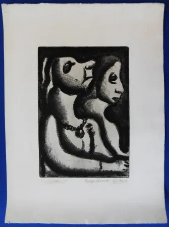 Incisione Rouault - Deux femmes