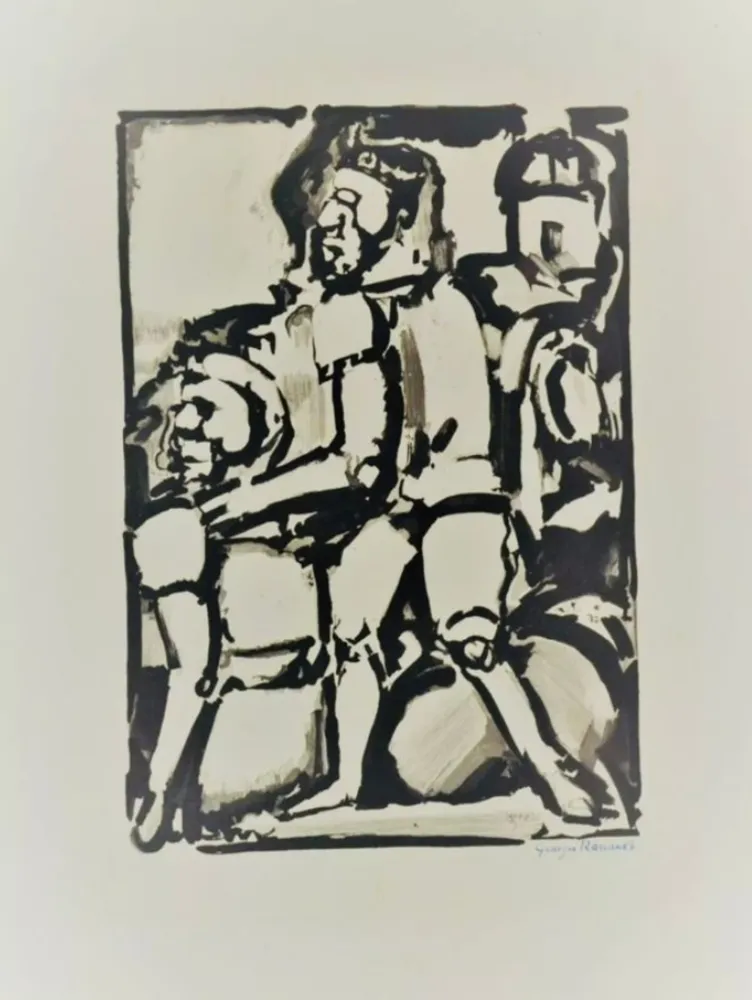 Acquaforte E Acquatinta Rouault - Homme Conduisant Me Autre W. 340