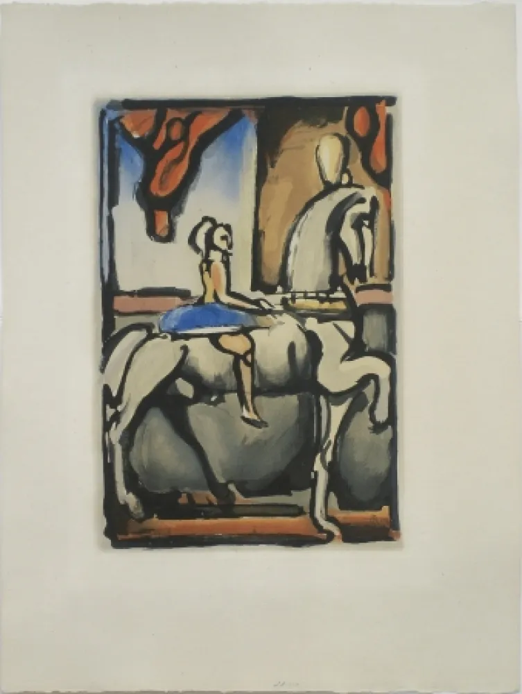 Acquatinta Rouault - La Petite Ecuyere