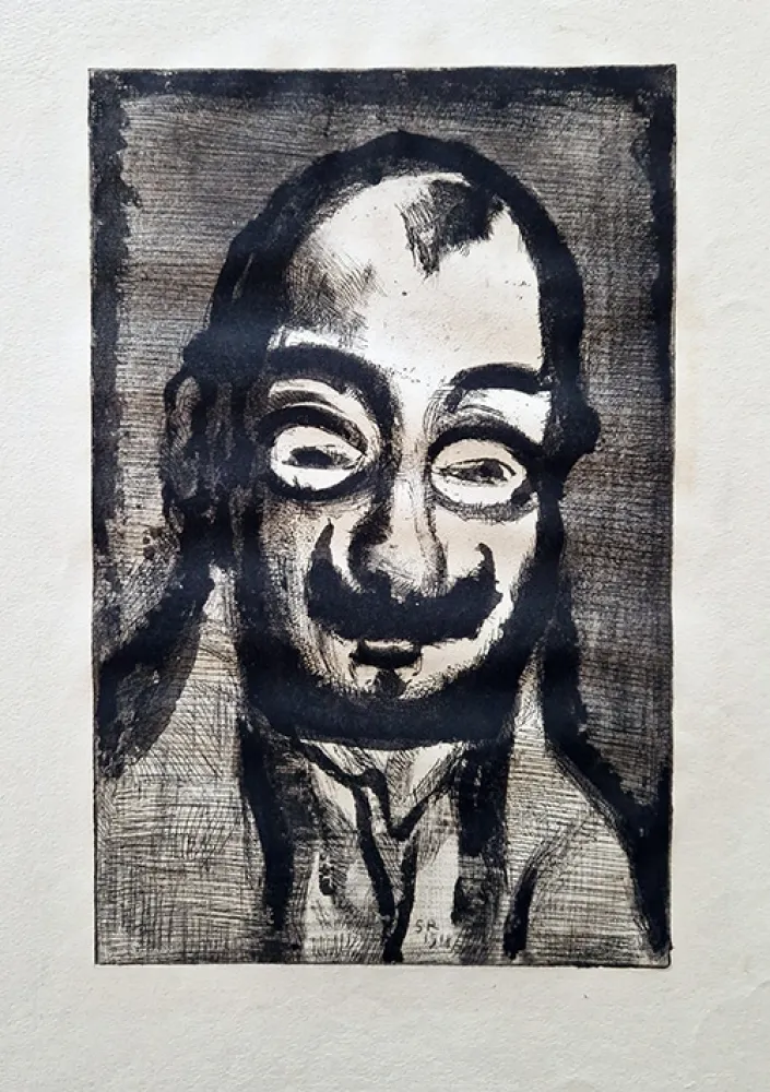 Acquatinta Rouault - Le politicard
