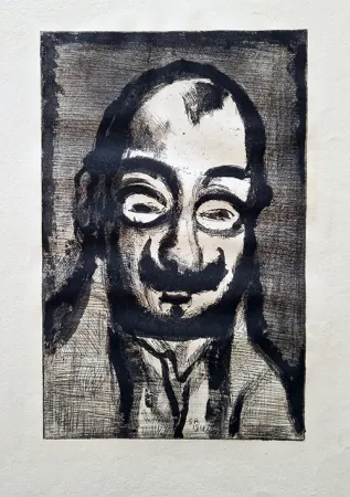 Acquatinta Rouault - Le politicard