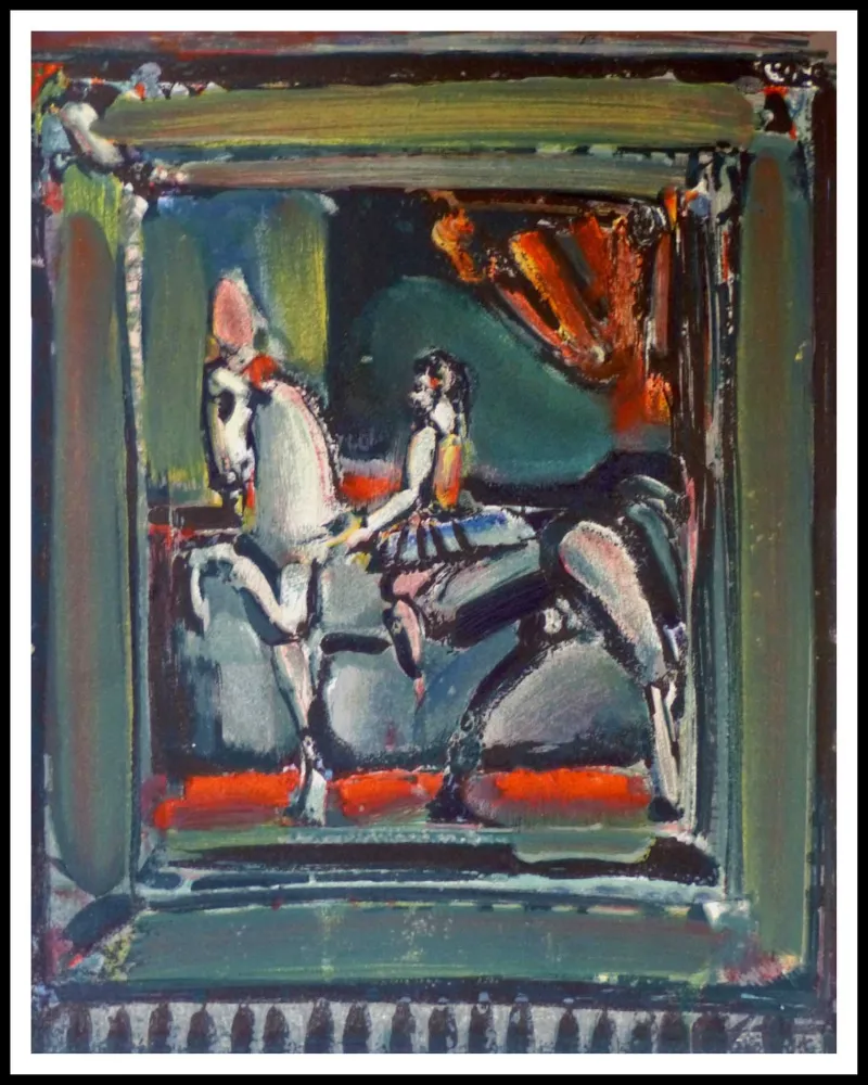 Litografia Rouault - L'écuyère