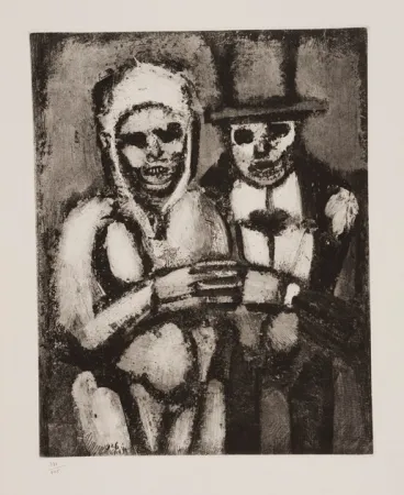 Acquatinta Rouault - Les deux bonnes soeurs