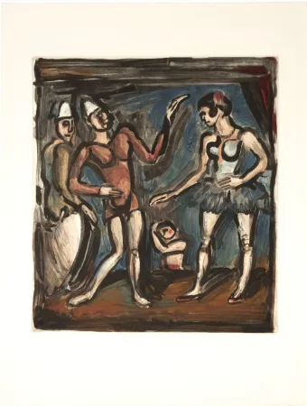 Acquatinta Rouault - Parade, from Circus