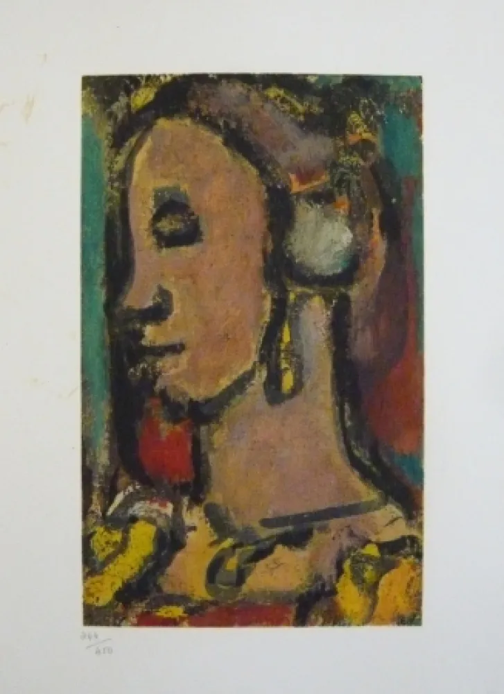 Pochoir Rouault - Sans titre