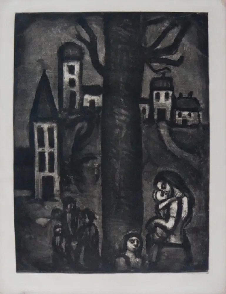 Acquaforte E Acquatinta Rouault - The Neighborhood of The Long Suffering