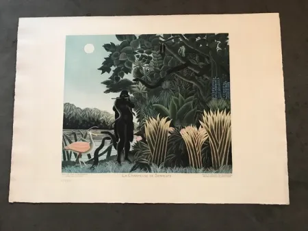 Incisione Rousseau - La charmeuse de serpents 