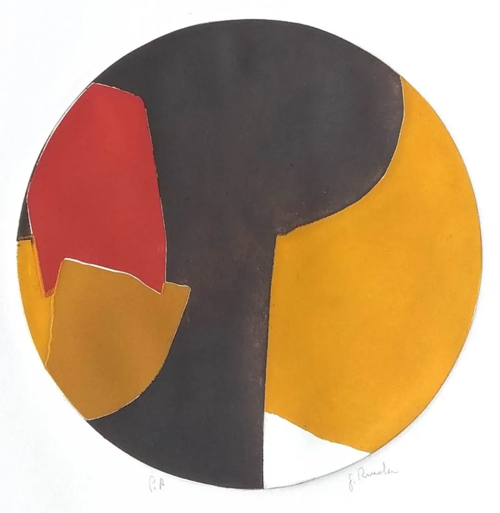 Acquaforte E Acquatinta Rueda - Perfiles, siluetas y Limites III