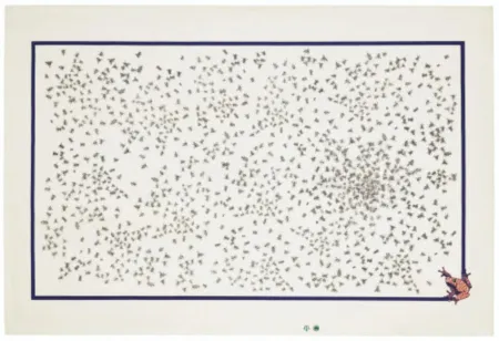 Litografia Ruscha - Flies and Frog