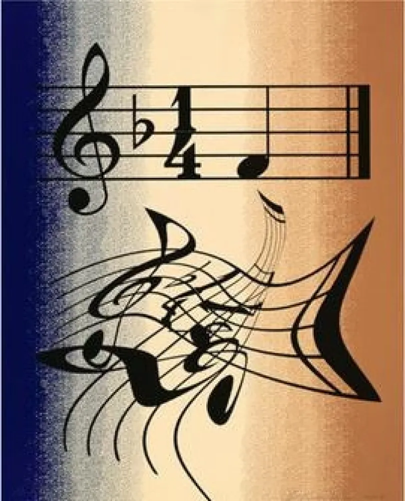 Litografia Ruscha - Music