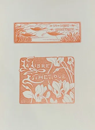 Linoincisione Rysselberghe - Le Libre Esthétique