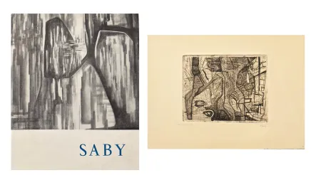 Libro Illustrato Saby - Catalogue avec gravure originale signée