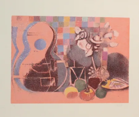 Litografia Saetti - NATURA MORTA