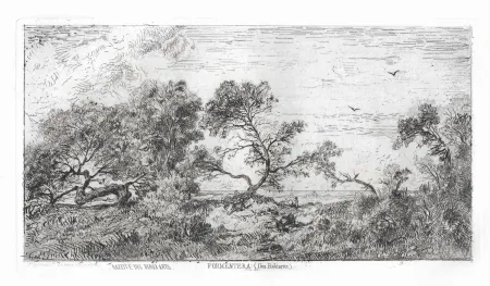 Incisione Saint-Etienne (De) - Souvenir des Îles Baléares. Formentera.