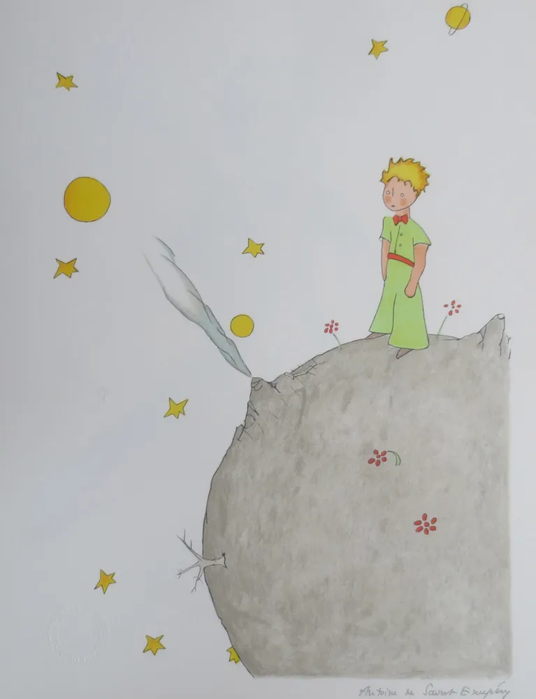 Litografia Saint-Exupéry - L asteroïde B-612