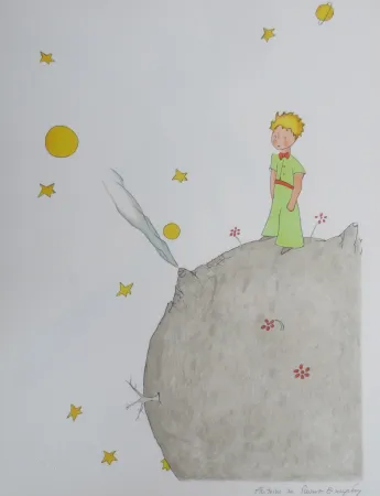 Litografia Saint-Exupéry - L asteroïde B-612