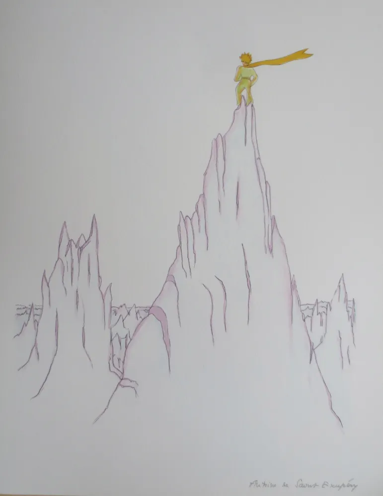 Litografia Saint-Exupéry - La cîme
