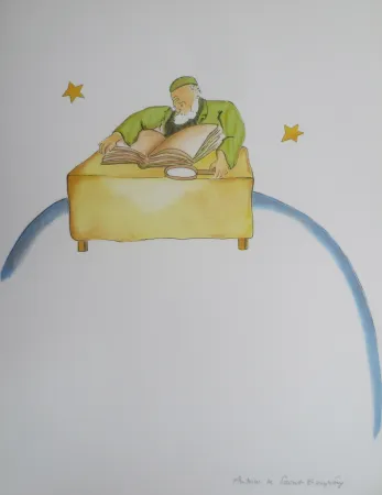 Litografia Saint-Exupéry - Le géographe