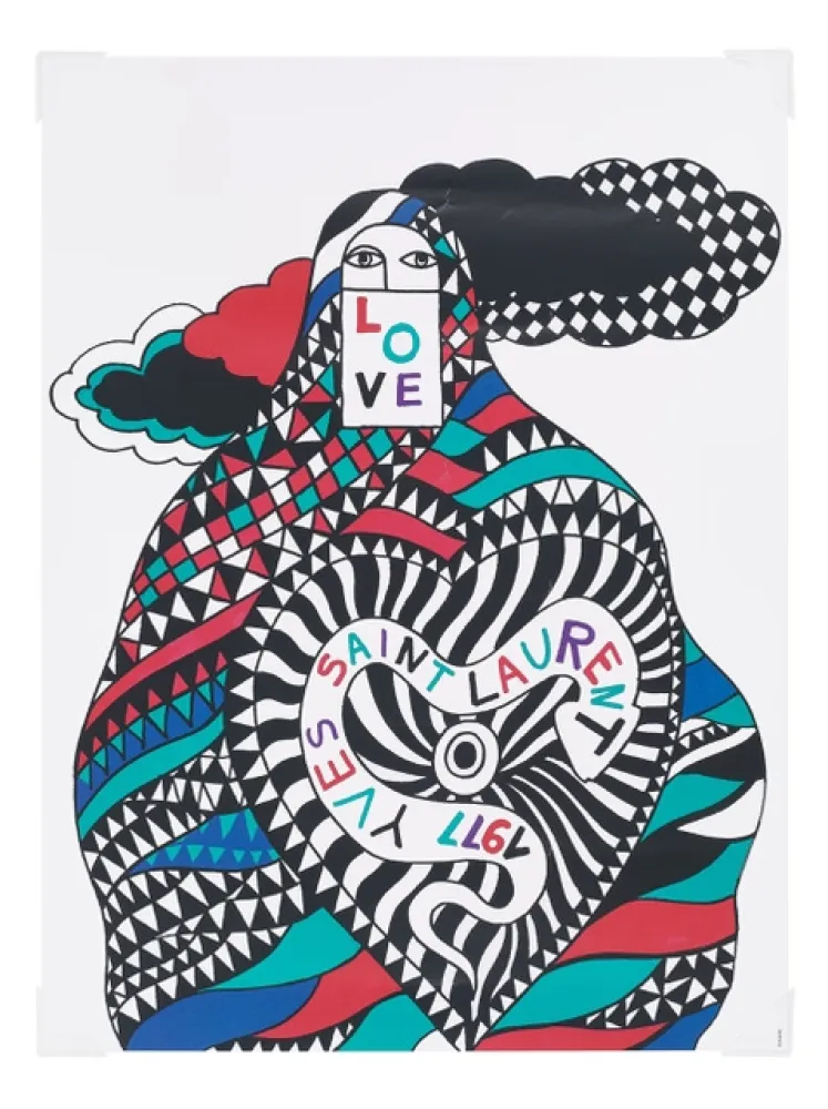 Manifesti Saint Laurent - Love 1977