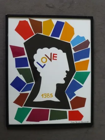 Manifesti Saint Laurent - Love 1985