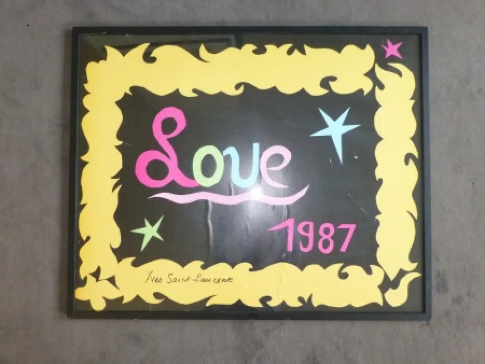 Manifesti Saint Laurent - Love 1987
