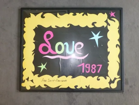 Manifesti Saint Laurent - Love 1987