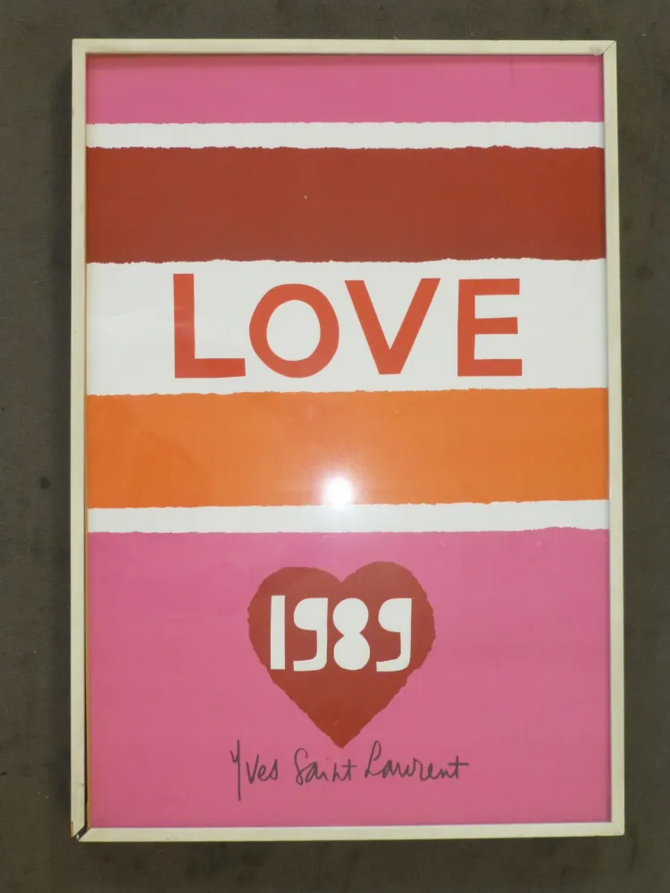 Manifesti Saint Laurent - Love 1989