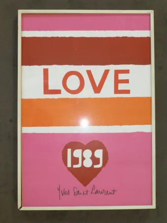 Manifesti Saint Laurent - Love 1989