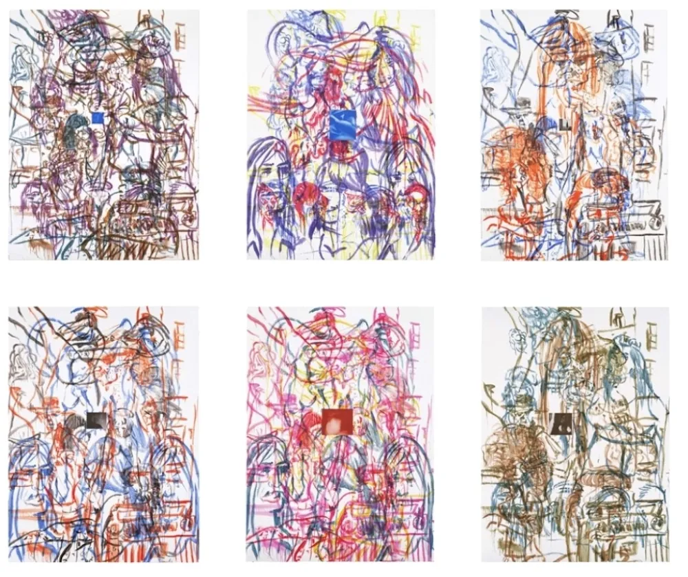 Litografia Salle - Theme for an Aztec Moralist Portfolio