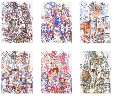 Litografia Salle - Theme for an Aztec Moralist Portfolio