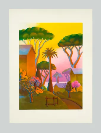 Acquaforte E Acquatinta Salvo - Paesaggio tropicale