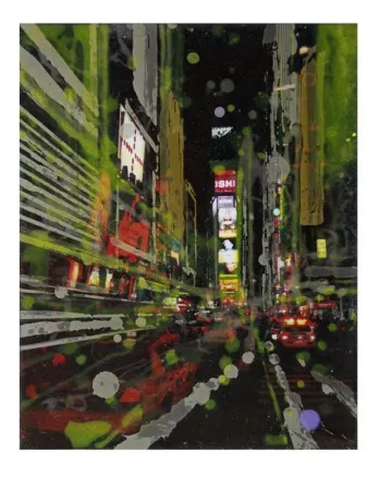 Incisione Salzmann - NEW YORK