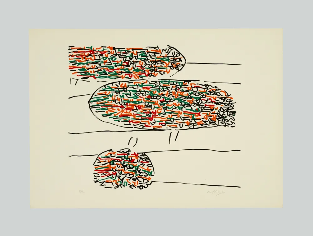 Litografia Sanfilippo - Composizione (F)