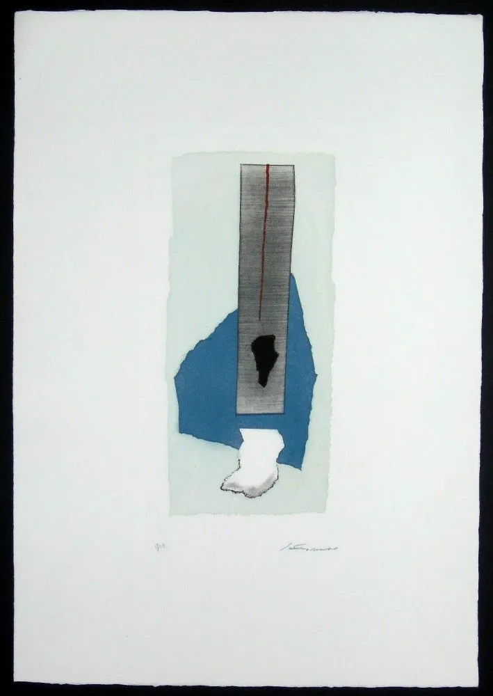 Incisione Santomaso - Composizione (b)