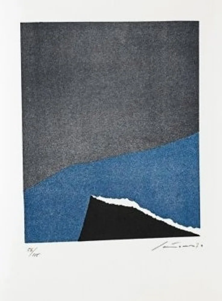 Litografia Santomaso - Jean Cassou: vingt-deux poèms