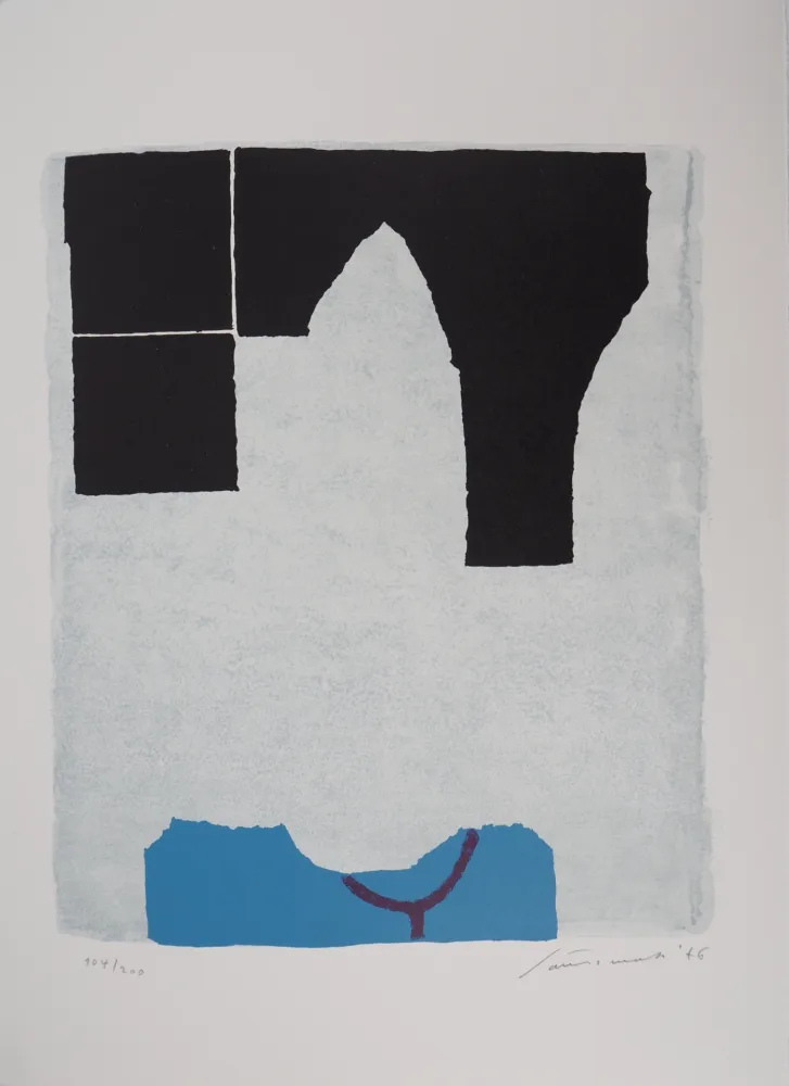Litografia Santomaso - L'Arche noire