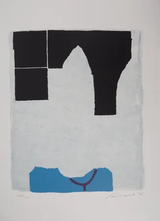 Litografia Santomaso - L'Arche noire