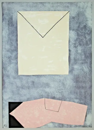 Litografia Santomaso - Lettera