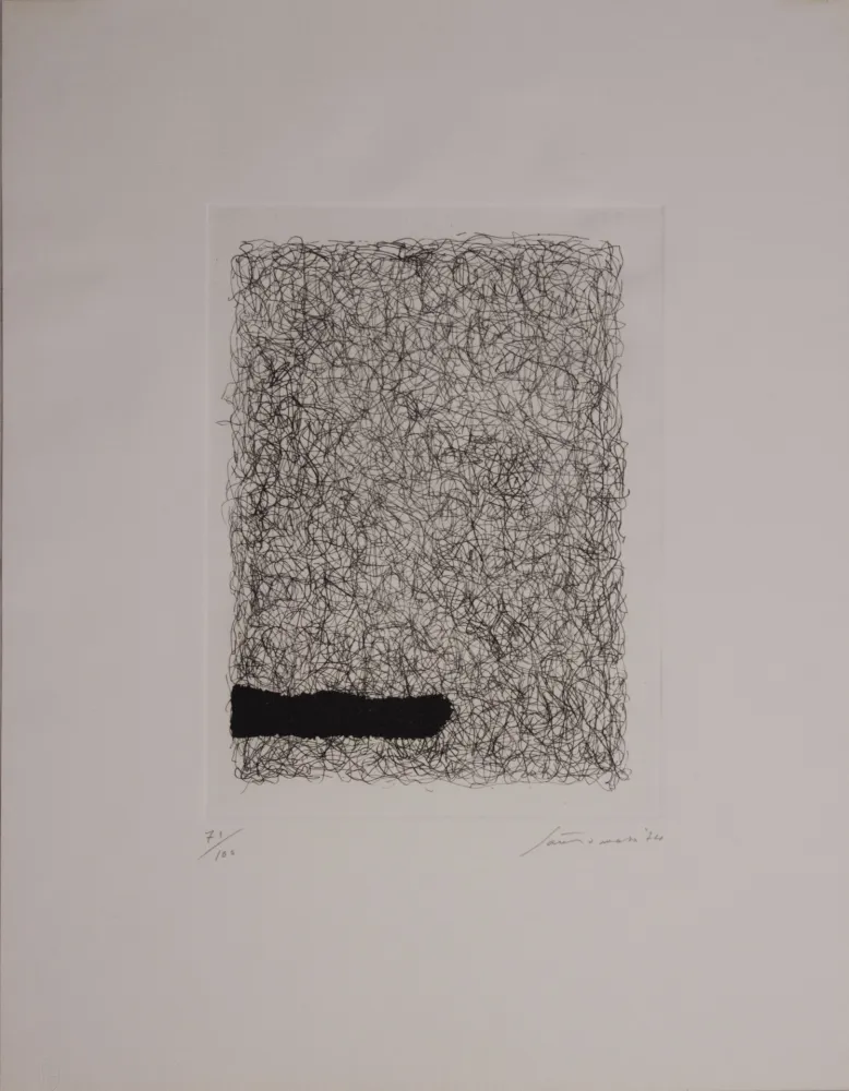 Acquaforte E Acquatinta Santomaso - Maglia interrotta