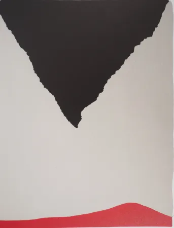 Litografia Santomaso - Montagne Noire Renversée 