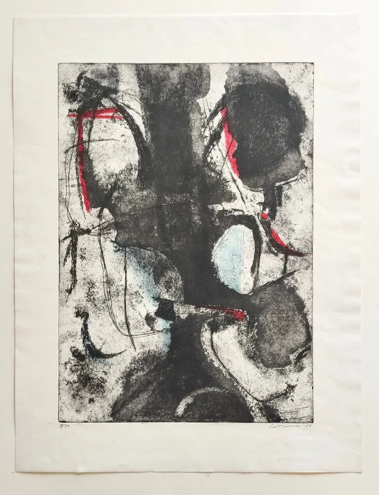 Acquaforte E Acquatinta Santomaso - Senza titolo