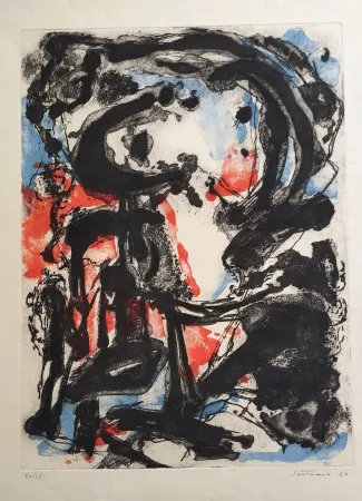 Acquaforte E Acquatinta Santomaso - Senza titolo