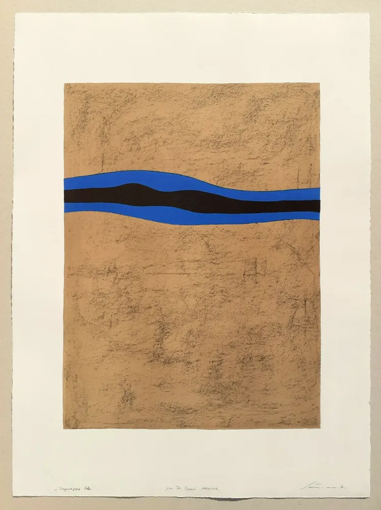 Litografia Santomaso - Separazione blu