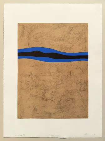 Litografia Santomaso - Separazione blu