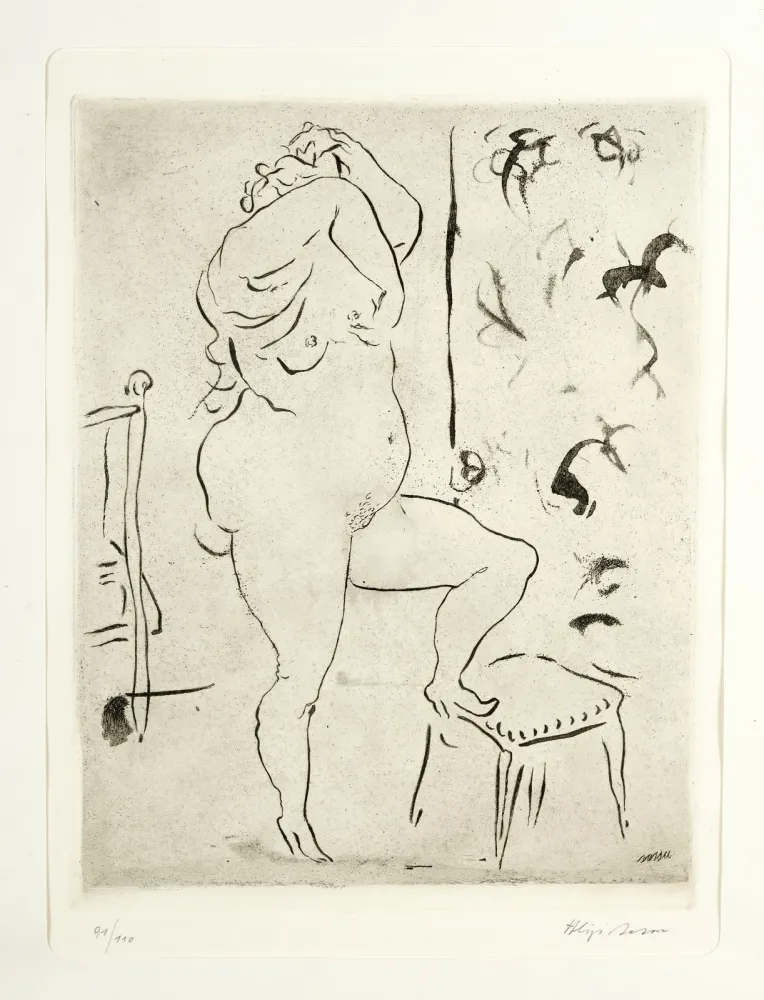 Acquaforte E Acquatinta Sassu - Spogliarello